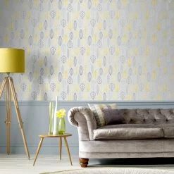 Wholesale 🤩 Superfresco Easy Scandi Leaf Yellow Wallpaper - 52cm X 10m Scandi Leaf Yellow - To Australia ⭐ -Superfresco Easy Sales 1c0b83c8c26448bcb4b49cc1de513014