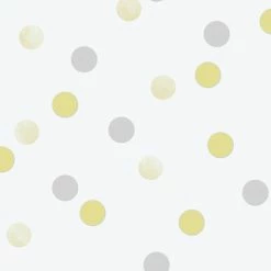 Superfresco Easy Sales 10 Best Sale ๐ Australia Only - Superfresco Easy Graham & Brown 52cm X 10m Dotty Polka Yellow Wallpaper Gold / White ๐