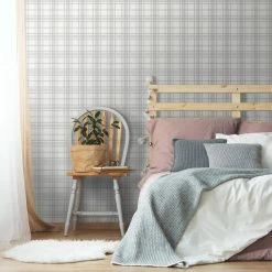 Budget 🌟 Superfresco Easy 1/2m Silver Country Tartan Wallpaper Sample - To Australia 🔥 -Superfresco Easy Sales 389a561845c94c229160ff7d492f8817