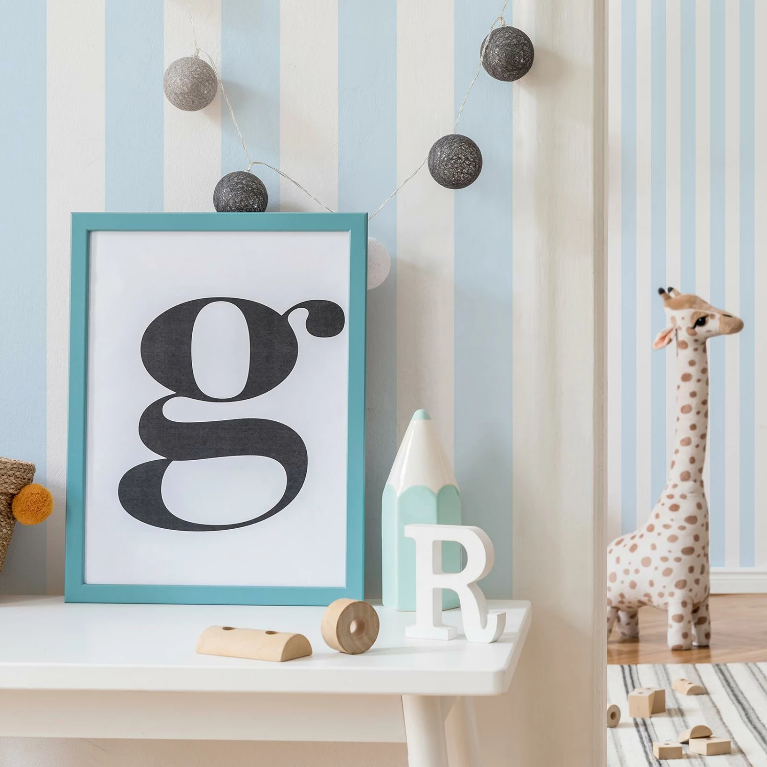 Budget 🎉 Superfresco Easy 52cm X 10m Stripe Pastel Blue Wallpaper - To Australia ⭐ 4 Budget 🎉 Superfresco Easy 52cm X 10m Stripe Pastel Blue Wallpaper - To Australia ⭐ - Image 2