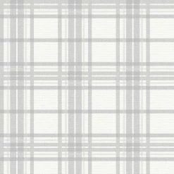 Budget 🌟 Superfresco Easy 1/2m Silver Country Tartan Wallpaper Sample - To Australia 🔥