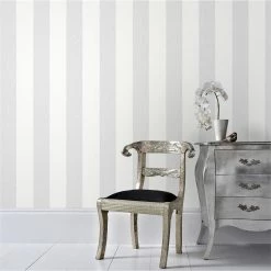 Cheap 🥰 Australia Only - Superfresco Easy 52cm X 10m Calico Stripe Grey Wallpaper Other 🥰 -Superfresco Easy Sales 9b6e0f408295401c8acf43be6ef3d115