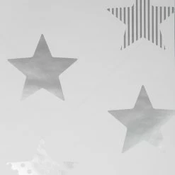 Promo 😍 Australia Sale - Superfresco Easy 1/2m Superstar Silver And White Wallpaper Sample Other ⌛