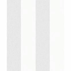 Best Pirce โญ Australia Only - Superfresco Easy 1/2m Calico Stripe Grey Wallpaper Sample ๐ฅฐ