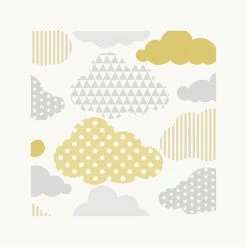 Hot Sale 😉 Superfresco Easy 1/2m Clouds Yellow Wallpaper Sample Other - To Australia 🛒
