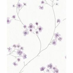 Buy 👏 Australia Sale - Superfresco Easy 52cm X 10m Lavender / White Radiance Wallpaper Lavender/white 🥰